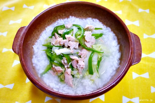 野菜の鮭和え粥
