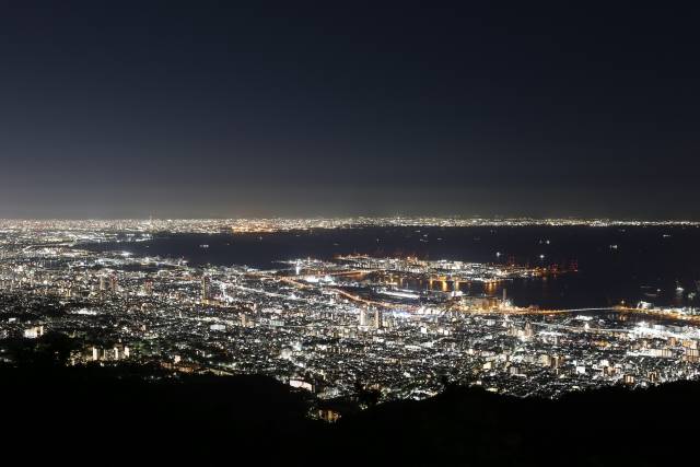 六甲山から見た神戸の夜景